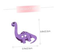 Artibetter 100pcs Cartoon Dinosaur Wood Buttons for DIY Sewing Crafts Lightweight Hand Made Fasteners for Scrapbooks Clothes Party Decorations Creative Novelty Accessories