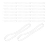 Artibetter 100pcs Clear Rubber Bands | 200x5mm Perimeter x Width | Transparent TPU Large Heavy Duty Elastic Bands | for Crafts, Balloon Arch, Files, Trash Can, Home Office Bounding