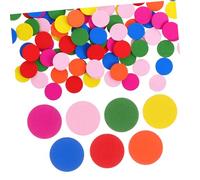 ARTIBETTER 100pcs Colorful Round Wood Discs Learning Tools for Environmental Safe Teaching Aids Thick Wooden Chips for Mathematics Education for Fingers Mixed Colors