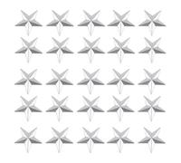 Artibetter 100pcs Metal Barn Star Decorations Five-pointed Iron Stars for Wall Or Outdoor Use Classic Galvanised Silver DIY Home and Office Adornments Easy to Use