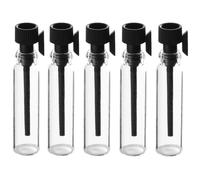 Artibetter 100pcs Mini Glass Sample Vials 1ml Empty Perfume Dropper Bottles