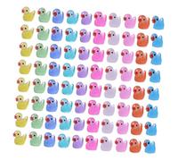 Artibetter 100Pcs Mini Resin Glow Dark Duck Figurines Cartoon Micro Landscape Statues for Garden Car Bonsai Decor Cute Tiny Resin Animals for Fairy Gardens