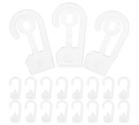 Artibetter 100pcs Plastic J Hooks for Small Items and Packaging Bags, Hanging and Space-Saving Utility Hooks with Elegant Question Mark Design, for Home and Dormitory Organisation