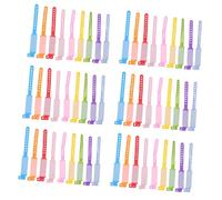 Artibetter 100pcs PVC Wrist Id Band for Wristband with Adorable Patterns Stylish Beautiful Shape Writable Identification for Outdoor Activities Summer Camp Random Color
