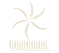 Artibetter 100Pcs Realistic Elephant Tooth Charms Plastic Horn Charms for Bracelet Earring Necklace Making Ethnic DIY Crafts Festival Jewelry Supplies