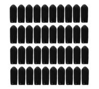 ARTIBETTER 100pcs Rubber End Caps for Headband DIY Accessories, 7mm Large Size Hair Clasp Replacement Covers, Suitable for Hair Hoops and Headwear Repair
