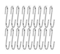 Artibetter 100pcs S Shaped Hooks Heavy Duty Zinc Coat Metal Hangers for Clothes and Handbags Organizing Sundries in Closet and Kitchen Storage Solutions