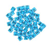 Artibetter 100pcs Sky-blue Chicken Leg Bands Lightweight Poultry Identification Rings for Pigeons Parrots Chicks with Standard Compliance