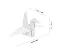 ARTIBETTER 100pcs White Premade Origami Crane Paper Birds Folded DIY Paper Crane Embellishments for Wedding Party Decorations Bridal Shower Table Centerpiece Lightweight Ready to Use