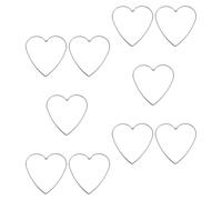 ARTIBETTER 10Pcs 20Cm Metal Heart Rings for Crafts, DIY Dreamcatcher Frames and Wreath Wire Hoops, Floral Hoop Set for Home Decoration and Wedding Wreath Making