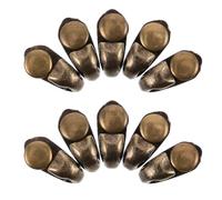 Artibetter 10pcs Alloy Boot Lace Hooks Stable Fastening Versatile Application Coffee Colour Industrial Shoe Buckle for Outdoor Activities DIY Boots