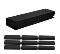 Artibetter 10PCS Black Flip-top Pen Present Box Scratch-Resistant Ballpoint Fountain Pen Organizer Case for Business Office Birthday Souvenir Stationery Storage