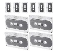 Artibetter 10pcs Blank Cassette Tapes for Recording Audio Cassettes in Retro Style for DIY Music Projects and Home Audio Recording