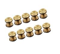 Artibetter 10pcs Brass Sunflower Screwback Studs Lightweight and Environmentally Friendly Rivets for Leathercraft Belts and Handbags DIY Accessories