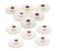 Artibetter 10pcs Cartoon Bear Nose Mouth Accessories DIY Craft Plush Animal Making Materials Cloth Nose for Animals Doll Safety