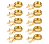 Artibetter 10pcs Copper Button Covers for Jeans and Shirts, Decorative Embellishments Sturdy Structure and Refined Craftsmanship, Polished Metal Finish for Formal Occasions