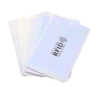 Artibetter 10pcs Credit Card Protector Sleeves with RFID Blocking, Reusable Pet and Aluminum Foil Material, Simple Design for Shopping and Business Trip Use, Prevent Scanning and Protect Id