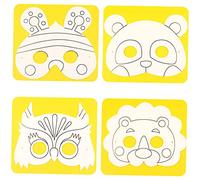 Artibetter 10PCS DIY Coloring Paper Bee Masks for Durable Blank Graffiti Masks for Creative Painting and Drawing Sturdy Craft Material Set to Enhance Imagination and Artistic Skills