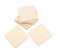 Artibetter 10pcs DIY Wood Slices Rectangular Blank Craft Plaques Made of Synthetic Material for Painting and Craft Projects, for Writing and Wood Graffiti Boards