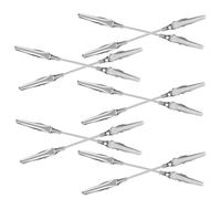 ARTIBETTER 10pcs Double Head Alligator Clips Metal Craft Clip Alligator Memo Clamp Sleek Design Dualhead Design for Photo Display and Desk Organization