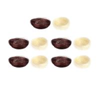 Artibetter 10Pcs Faux Bird Nests Set Mini Artificial Bird Nest Ornaments for Garden Decor and Craft Projects Brown and Bamboo Stick Colors Suitable for Micro Landscape and Cold Dish