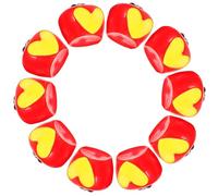 Artibetter 10pcs Halloween Pendant Charms for Bracelet Making, Versatile and Practical Plastic Resin Poisoned Fruit-shaped DIY Charm for Handmade Jewelry and Keychain