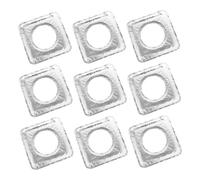 Artibetter 10pcs Heat Resistance Aluminum Foil Stove Burner Covers Gas Oven Covers for Gas Stove Liners Heat Protection Pad