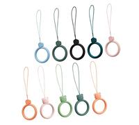 Artibetter 10pcs Mobile Phone Case Ring Buckle Finger Ring Lanyard Phone Strap Convenient for Camera Keychains Holder