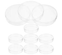 Artibetter 10pcs Plastic Petri Dish with Lid for Science Experiments and Laboratory Use, Sturdy and Smooth Surface Culture Plate Suitable for Chemistry Experiment and Classroom Teaching