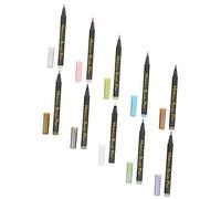 Artibetter 10Pcs Portable Metallic Marker Pens Multi Color Water Based Paint with Soft Tips Professional Marking Pens for Adults and Students Lightweight Ergonomic Design for Convenient Use