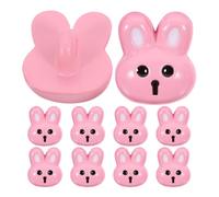 Artibetter 10pcs Resin Bunny Buttons Cute Charming Pink Sewing Notions Versatile Matching Craft Fasteners for Coats and Everyday Wear