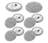 Artibetter 10pcs Round Clothes Fasteners Small Sewing Buttons for Wool Coat and Sweater, Plush Material with Metal Shank, Classic Style Decorative Buttons Suitable for DIY Crafts and Knitting