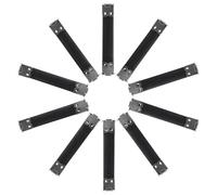 Artibetter 10pcs Silver Metal Internal Flex Frames Spring Clips Handbag Hinges for DIY Purse Making Compatible with Leather Fabric Canvas Craft Supplies Random Color