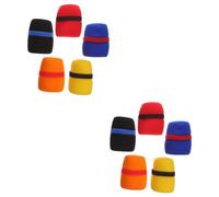 Artibetter 10pcs Thickened Microphone Sponge Covers for Stage Microphones Mic Covers Protective Soft Replacement Mic for