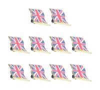 ARTIBETTER 10pcs Union Jack Pin Set Alloy British Flag Metal Badge with Secure Clasp and Butterfly Clutch Back, Elegant Design for Commemorate Trips and Travel Souvenir Accessories