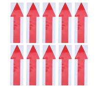 Artibetter 10pcs Wall and Floor Arrow Stickers: Self-Adhesive Directional Decals - Waterproof Arrow Markers - Removable Way Finding Signs for Retail Office, Red