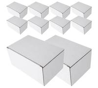 Artibetter 10pcs White Corrugated Paper Packing Boxes for Moving and Mailing Multi-Function Shipping Boxes for Transport and Packaging Sturdy Paper for Wine Bottles and Parcel