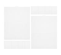 ARTIBETTER 10pcs White Plastic Mesh Canvas Sheets for Crafts with Smooth Burr-Free Surface and Precise Stitching, Sturdy Pe Material for DIY Embroidery and Home Décor Projects