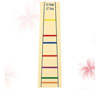 Artibetter 12 Inch Viola Easy to Remove Design for Beginners Fret Guide Label Sticker Paper Material Color Coded for Practice and Learning Sessions