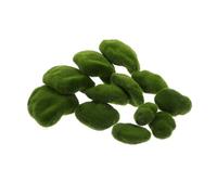 Artibetter 12pcs Artificial Moss Rocks Faux Moss Stones Decorative Covered Stones for Indoor Outdoor Garden Ornaments DIY Plant Terrariums Craft