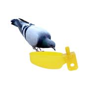 Artibetter 12pcs Automatic Birds Feeder Water Bowl for Pigeons and Parrots, Sturdy Plastic Material, Easy to Clean, Not Easy to Break, for Home and Pet Shop Use, Yellow