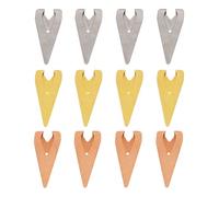 Artibetter 12pcs Bookmark Clip Handbook Tab Clip Stainless Steel Retro Label for Book Page Marker Stationary