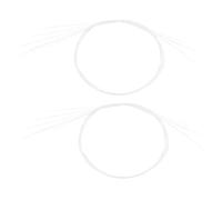 ARTIBETTER 12pcs Cat Whiskers for Crafts: Soft White Plastic Simulated Animal Whiskers - Realistic Needle Felting Accessories for Handmade Dolls, Figurines & DIY Stuffed Animals