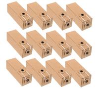 ARTIBETTER 12pcs Essential Oil and Lipstick Packing Boxes Kraft Paper Storage Organizer for Perfume Lip Balm and Wrapping Lightweight and Sturdy