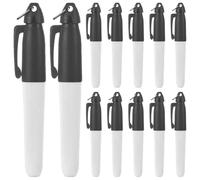 Artibetter 12pcs Golf Ball Line Marker - Golf Ball Alignment Pen for Positioning Training & Competitive - Marking Pen with Triangle Clip for Accurate Putting Line Drawing