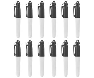 Artibetter 12pcs Golf Ball Marker Tool for Precise Alignment and Putting Practice, Portable Abs and Iron Golf Marking Device with Multi-scene Functionality for Office and Course Use