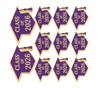 Artibetter 12pcs Graduation Gifts Brooch Pins for 2026 Graduation Season with Secure Attachment and Lightweight Design for Students and Teachers