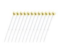 Artibetter 12pcs Heart Ballpoint Pens Metal Refillable for Valentine | White Elegant Style, Lightweight Portable Design, Wedding Diary Entries, Back to School Party