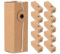 Artibetter 12pcs Kraft Paper Lipstick Packaging Boxes Small Space-saving Boxes for Perfume and Aromatherapy Products Versatile Lipstick Paper Wrapping
