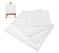 ARTIBETTER 12pcs Mini Blank Cotton Canvas Panels for Painting Smooth Texture Oil Painting Boards in Portable Drawing and Sketching Boards for Artists